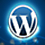 A Lens Flare With Wordpress Logo