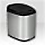 Photoshop design stainless steel shape sensor dustbin logo icon in Photoshop