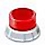 Photoshop design red stop button logo icon in Photoshop