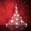 Create a Christmas Card – Christmas tree on red background